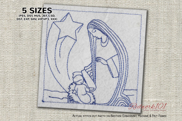 Review: Christmas Nativity Scene Redwork for Holiday Stitching