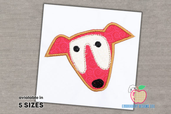 Review: Whippet Dog Face Applique for Etsy Shops