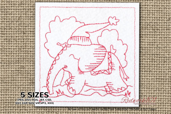 Reviewing Christmas Baby Elephant Redwork for Holiday Sales